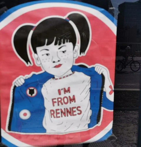 Rennes historic street Brittany